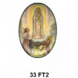 Virgen de Fátima Oval 33 m.m.