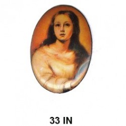 Virgen de La Inmaculada Concepcion Oval 33 m.m.