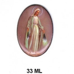 Virgen Milagrosa Oval 33 m.m.