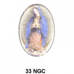 Virgen Guadalupe Oval 33 m.m.