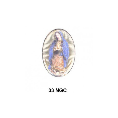 Virgen Guadalupe Oval 33 m.m.