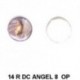 Angel Mujer con escalera redondo 14m.m. diametro