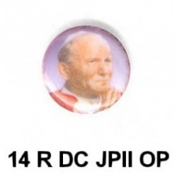 Papa Juan Pablo II redondo 14m.m. diametro
