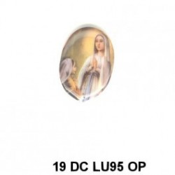 Virgen de Lurdes Oval 19 m.m.