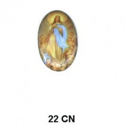 Virgen de la Concepcion Oval 22 m.m.