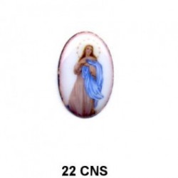 Virgen de la Concepcion Oval 22 m.m.