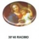 Virgen y niño Racimo esmalte  30x40 m.m. ovalada
