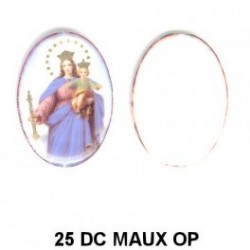 Virgen María Auxiliadora esmalte de 25 mm