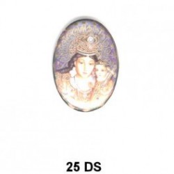 Virgen de Los Desamparados Oval 25 mm