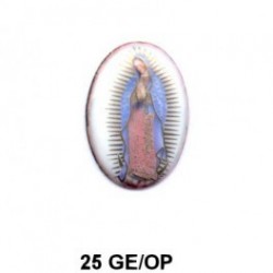 Virgen de Guadalupe Oval 25 mm