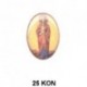Virgen María con niño Oval 25 mm