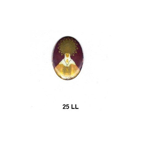 Virgen María del Lledo Oval 25 mm