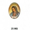 Virgen de Guadalupe esmaltada Oval 25x18 mm