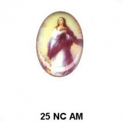 Virgen María de la Concepción esmaltada Oval 25x18 mm