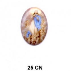 Virgen de la Concepcion Oval 25 mm